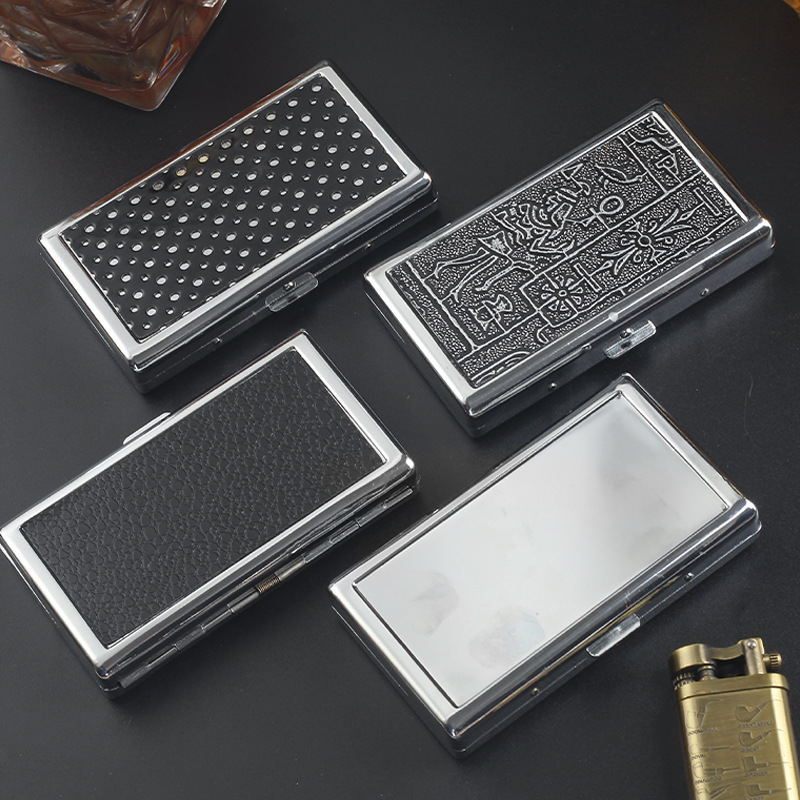 Smoking & Vaping Accessories - 粗い、中細い、細い三種類のタバコケース、携帯用金属製耐圧タバコボックス、パーソナライズされた男性用喫煙ツール