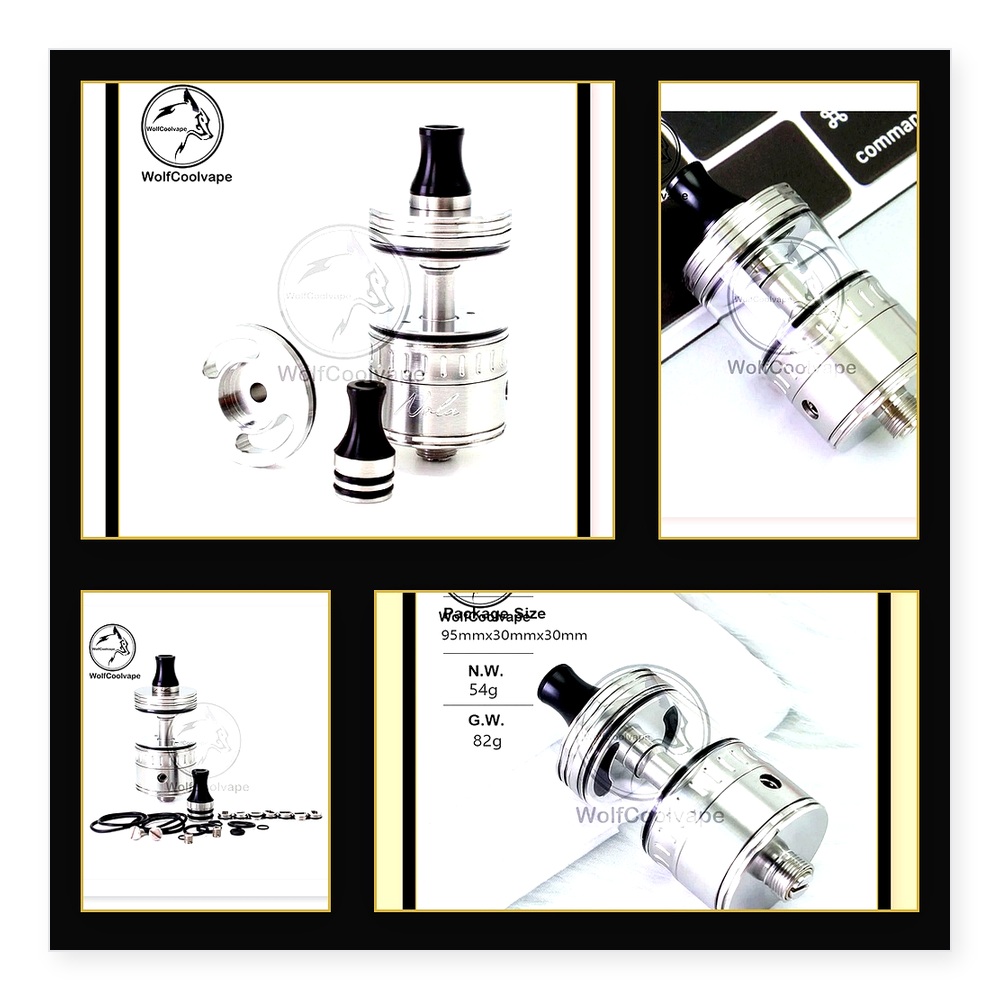 Wolfcoolvape NOLA RTA 22mm リビル - Vaping Air のレビューと価格