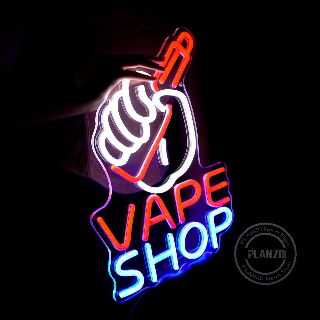 LED付き電子タバコのネオンサイン,タバコ,ビジネスストア, - Vaping Store のレビューと価格