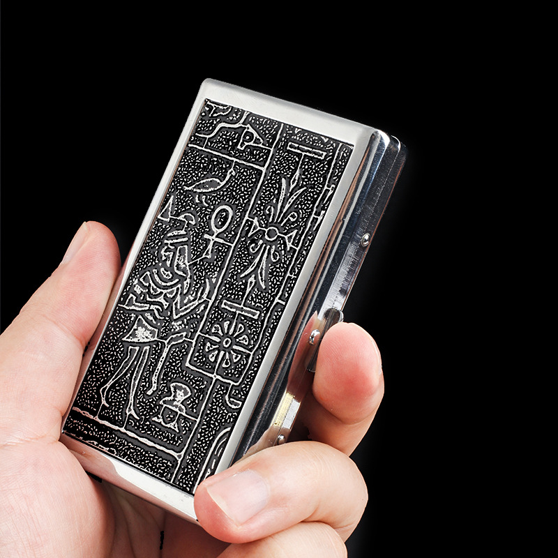 粗い、中細い、細い三種類のタバコケース、携帯用金属製耐圧タバ - Smoking & Vaping Accessories のレビューと価格
