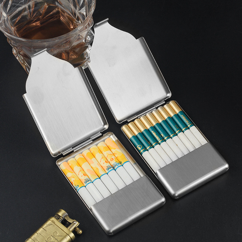 耐久性のあるステンレス製タバコケース、フリップトップデザイン - Smoking & Vaping Accessories のレビューと価格